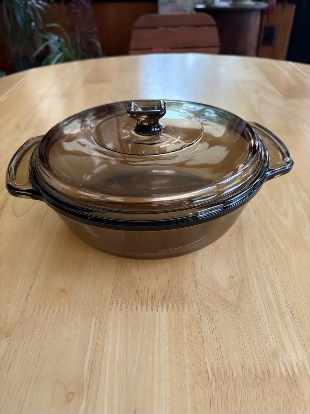 🧑‍🍳 Anchor Hocking 1.5 Qt Vibrage Amber Casserole Dish with Lid